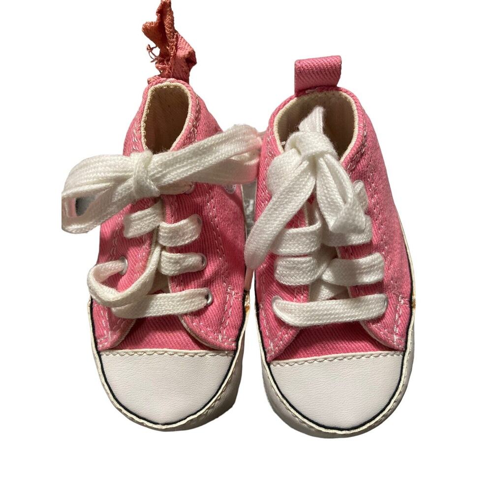Converse All‎ Star Chuck Taylor Baby Girl Toddler Infant Pink Shoes~size 1 Low